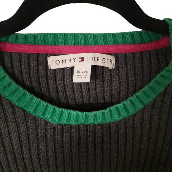 Tommy Hilfiger Striped Knit Sweater | Tag Size XL | Made in Japan - Picture 3 of 4